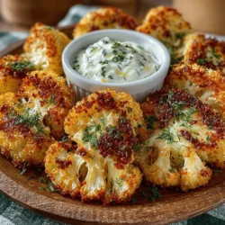 In recent years, air frying has surged in popularity, becoming a go-to cooking method for health-conscious individuals and culinary enthusiasts alike. This innovative technique allows you to achieve that desired crispy texture without the excess oil associated with traditional frying. The result? Delicious meals that are not only satisfying but also significantly lighter. Among the myriad of recipes that can be crafted in an air fryer, one standout dish is Crispy Air Fryer Cauliflower Bites served with a refreshing Zesty Yogurt Dip.