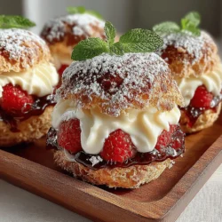 When it comes to decadent desserts, raspberry cream puffs stand out as a delightful choice that tantalizes the taste buds. The combination of airy, light choux pastry filled with a luscious raspberry cream creates a dessert that is not only visually appealing but also an explosion of flavors. These cream puffs are a versatile dessert option that can elevate any occasion, from casual family gatherings to elegant dinner parties. Whether you're looking to impress guests or simply indulge in a sweet treat, raspberry cream puffs are sure to be a hit.