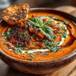 Creamy Roasted Red Pepper Soup Delight