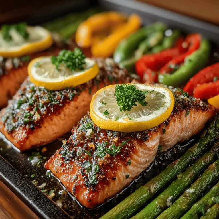 Before embarking on the cooking journey for Zesty Lemon Garlic Salmon & Veggies, preheating your oven is a crucial step that should never be overlooked. Setting your oven to the right temperature—typically around 400°F (200°C)—ensures even cooking throughout the dish. When the oven is preheated, the salmon and vegetables will cook uniformly, allowing the flavors to meld beautifully. If you skip this step or place the pan in a cold oven, you risk uneven cooking, where the salmon could end up undercooked while the vegetables might become overly soft. Additionally, starting with a hot oven helps to enhance the browning and caramelization of the ingredients, contributing to a more appealing presentation and rich flavor profile.