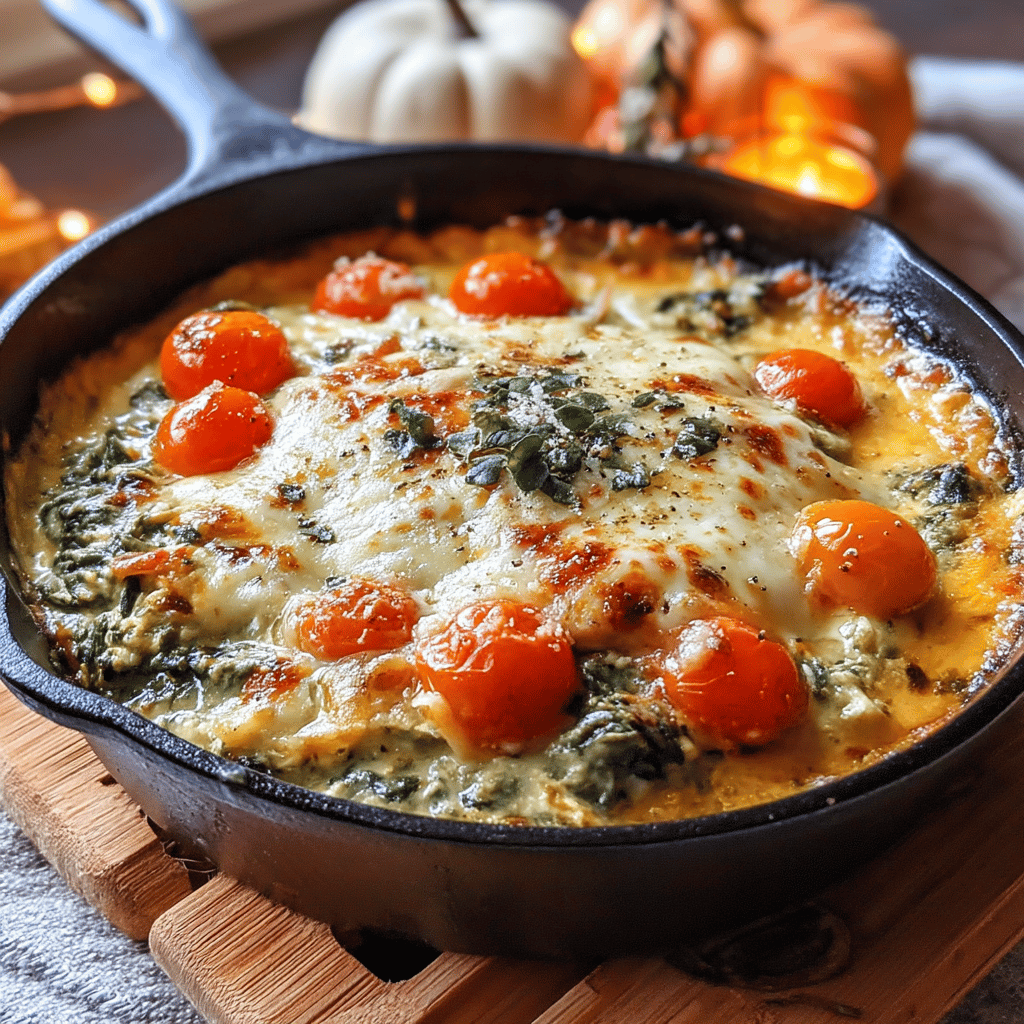 As the crisp autumn air rolls in and the leaves begin to change their vibrant colors, there's a special kind of comfort that comes with cozying up indoors. What better way to embrace the season than with a delicious dish that combines the heartwarming flavors of fall with the ooey-gooey goodness of a classic appetizer? Enter the Cozy Fall Skillet with Cheesy Spinach Artichoke Dip – a perfect blend of creamy, cheesy, and savory ingredients that will warm your heart and please your taste buds.