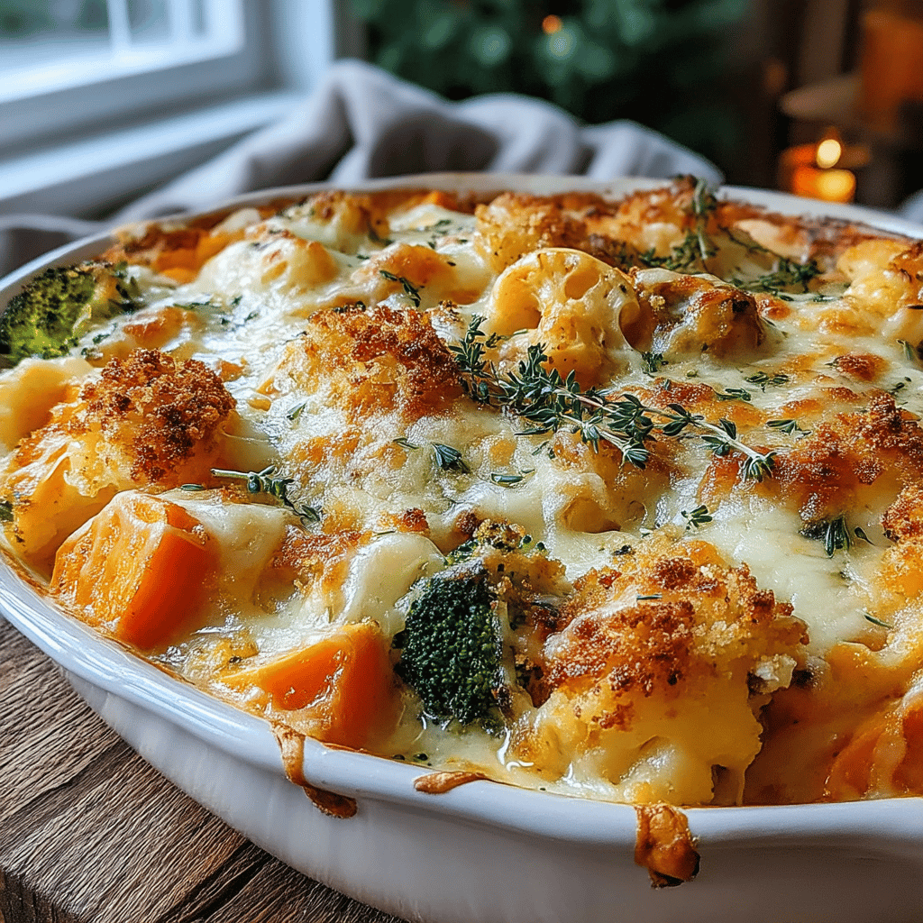 As the leaves turn golden and the air becomes crisp, there's nothing quite like indulging in the comforting flavors of fall. This Harvest Veggie Casserole with Cheesy Crust is a delightful way to celebrate the bounty of the season while nourishing your body with wholesome vegetables. Packed with a medley of seasonal produce—think sweet butternut squash, earthy mushrooms, and vibrant greens—this casserole is not only a feast for the eyes but also a deliciously hearty dish that everyone can enjoy.