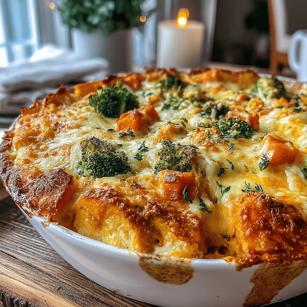 As the leaves turn golden and the air becomes crisp, there's nothing quite like indulging in the comforting flavors of fall. This Harvest Veggie Casserole with Cheesy Crust is a delightful way to celebrate the bounty of the season while nourishing your body with wholesome vegetables. Packed with a medley of seasonal produce—think sweet butternut squash, earthy mushrooms, and vibrant greens—this casserole is not only a feast for the eyes but also a deliciously hearty dish that everyone can enjoy.