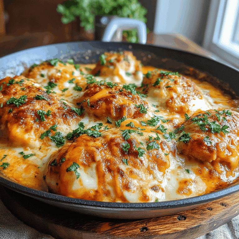 Welcome to the quick and flavorful world of the Minute Cheesy Garlic Butter Chicken Skillet! If you're a busy home cook who craves delicious meals without spending hours in the kitchen, this recipe is for you. Imagine succulent chicken breasts bathed in a rich, garlicky butter sauce, all topped off with a gooey layer of melted cheese. It’s a one-pan wonder that is not only incredibly easy to whip up but also bursting with flavor.