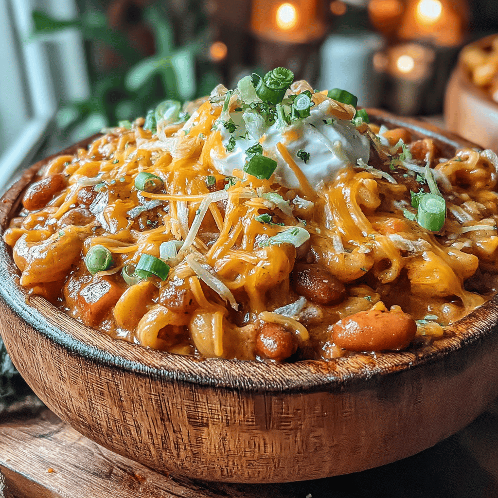 Nothing beats a warm, hearty meal after a long day, and if you’re looking for a dish that wraps you in cozy flavors, look no further than this One-Pan Cheesy Comfort Chili Mac. This delightful fusion of classic chili and macaroni and cheese creates a comforting bowl of goodness that’s perfect for any occasion—be it a family dinner, a game day gathering, or simply a lazy weeknight meal.