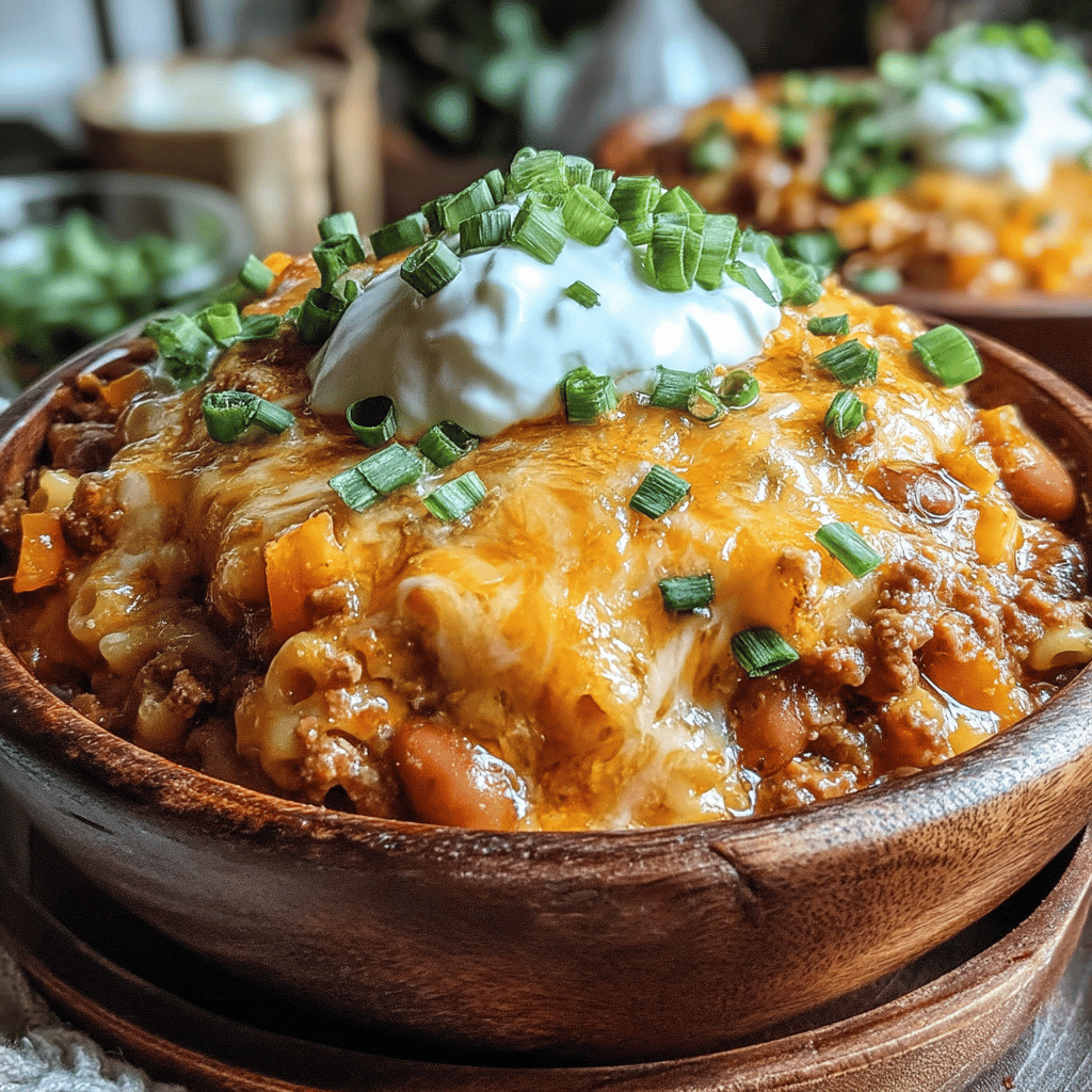 Nothing beats a warm, hearty meal after a long day, and if you’re looking for a dish that wraps you in cozy flavors, look no further than this One-Pan Cheesy Comfort Chili Mac. This delightful fusion of classic chili and macaroni and cheese creates a comforting bowl of goodness that’s perfect for any occasion—be it a family dinner, a game day gathering, or simply a lazy weeknight meal.