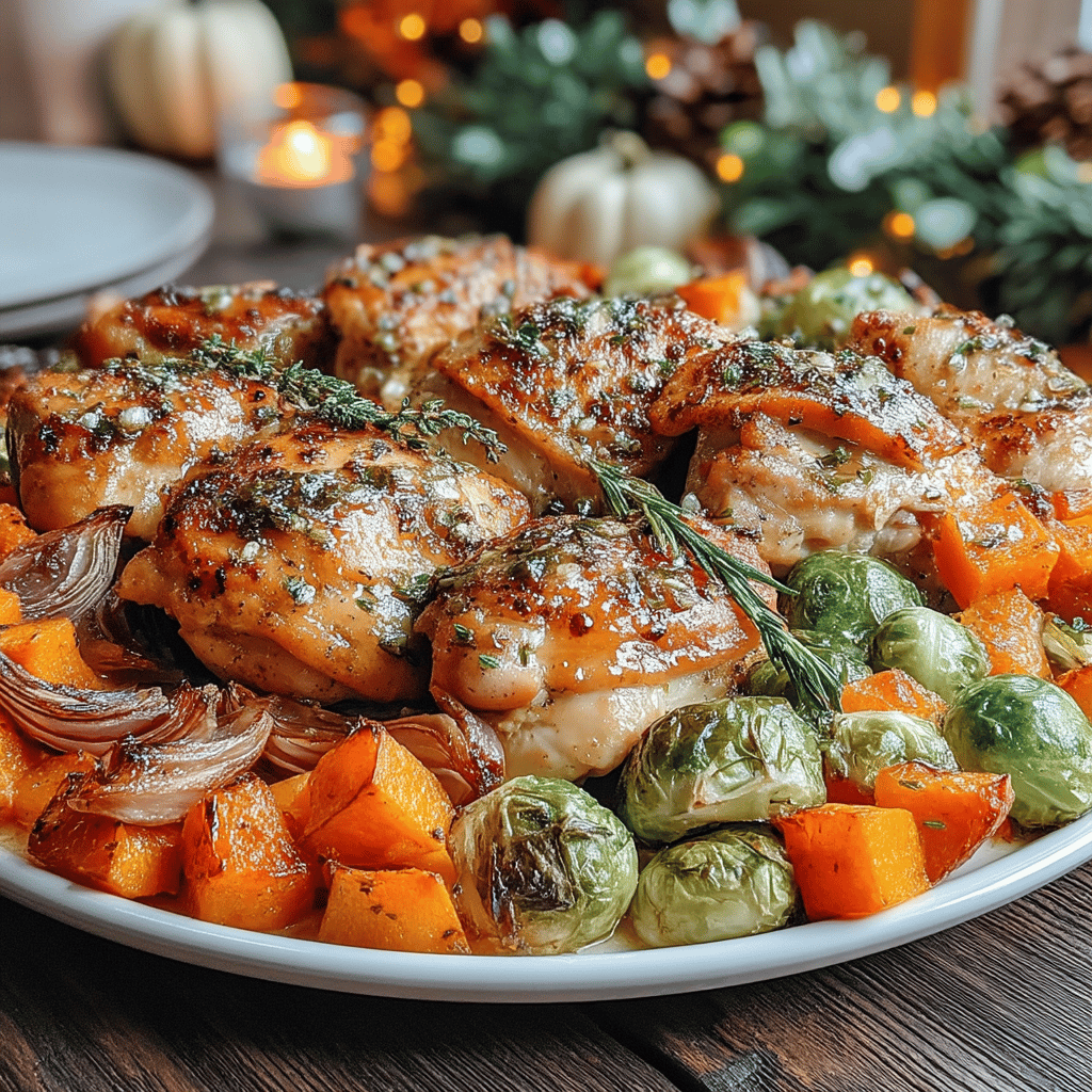 As the leaves begin to change and the days grow shorter, there's nothing more comforting than a hearty, flavorful meal that captures the essence of autumn. This Sheet Pan Garlic Butter Chicken & Autumn Veggies dish is the perfect blend of simplicity and seasonal goodness. With tender, juicy chicken coated in a rich garlic butter sauce and a colorful array of vibrant autumn vegetables, this recipe not only celebrates the best of the season but also makes cleanup a breeze.